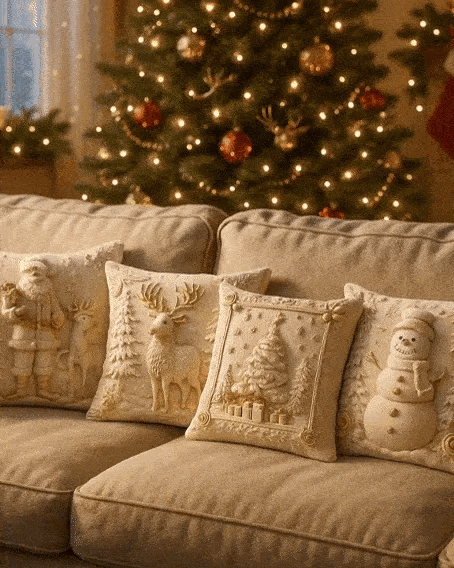 ๐
๐ Festive Christmas Cushion Cover